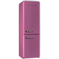 Smeg FAB32RNP Freestanding Fridge Freezer, A++ Energy Rating, Right-Hand Hinge, 60cm Wide, Pink